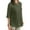 Army Green, variant on Women Short Sleeve Shirts Casual Tops High Low Blouse