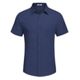 thumbnail image 4 of COOFANDY Button Down Shirt Men Short Sleeve Shirt Button Up Shirts for Men Linen Shirts for Men Summer Beach Shirt, 4 of 6