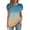 Navy, variant on Short Sleeve Women's Tops, Tees & Blouses V-Neck Multiple Color Casual Blouse Plus Size Comfortable Flutter Shirts Womens Tops
