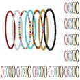 thumbnail image 2 of Guardurnaity 7 Pieces Boho Handmade Beads Anklets Jewelry Hand Bracelets Beaded Elastic Chain Style Bohemian Multilayered Foot No.1 10piezas, 2 of 6