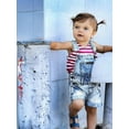 thumbnail image 3 of Coduop Kids Toddler Baby Boy Girl Jean Shorts Deinm Bib Pants Overalls Romper Outfits Clothes, 3 of 7
