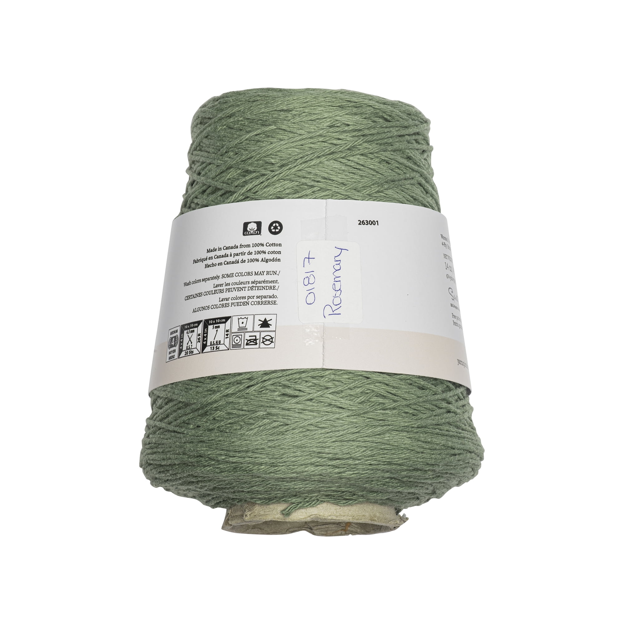 Peaches & Crème 14 Oz Cotton Cone Rosemary Yarn