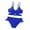 a-Blue18180, variant on FINALGANG Girls 2 Piece Bikini Set Solid Color Swimsuit Outfit Spaghetti Strap V Neck High Waist Swim Briefs For Summer Beach Wear Navy 6-7 Years