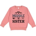 thumbnail image 2 of Inktastic Middle Sister Announcement Toddler Sweatshirt, 2 of 4