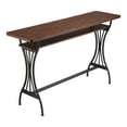 thumbnail image 3 of Larena 1-Shelf Metal Counter Height Table, Toasted Barnwood, 3 of 8