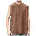 thumbnail image 4 of Hessimy Men's Active Muscle Sleeveless Tank Top Workout Shirt（Coffee,L), 4 of 4