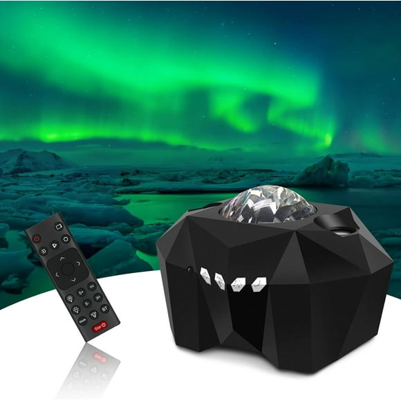LAICAIW Aurora Galaxy Projector Light, Star Projector with Music Speaker, Night Light Projector with Moon, Northern Lights Projector for Bedroom, Gaming Room, Home Theater, Ceiling