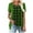 Dark Green, variant on JTZGDY Womens Fake Two-Piece Plaid Ruched Blouse Sexy V Neck Ruched Pleated Layered T Shirts Summer Loose Flowy Dressy Casual Tunic Tops for Leggings to Hide Belly Blue L