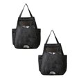 thumbnail image 1 of Oleegame 2PC Grocery Bag Rack Garbage Bag Rack Organizer Hanging Storage Dispenser Breathable Net Garbage Bag Organizer Plastic Bag Storage Kitchen Black, 1 of 9