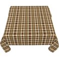thumbnail image 5 of Square Tablecloth 52 x 52 Inch, Gold Brown Tartan Check Plaid Square Tablecloth Spillproof Soil Resistant Tablecloths Fabric Table Cloth for Kitchen Dinning Tabletop Outdoor, 5 of 8