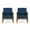 Teak/Dark Teal, variant on Emmry Outdoor Acacia Wood Club Chair, Set of 2, Teak and Beige
