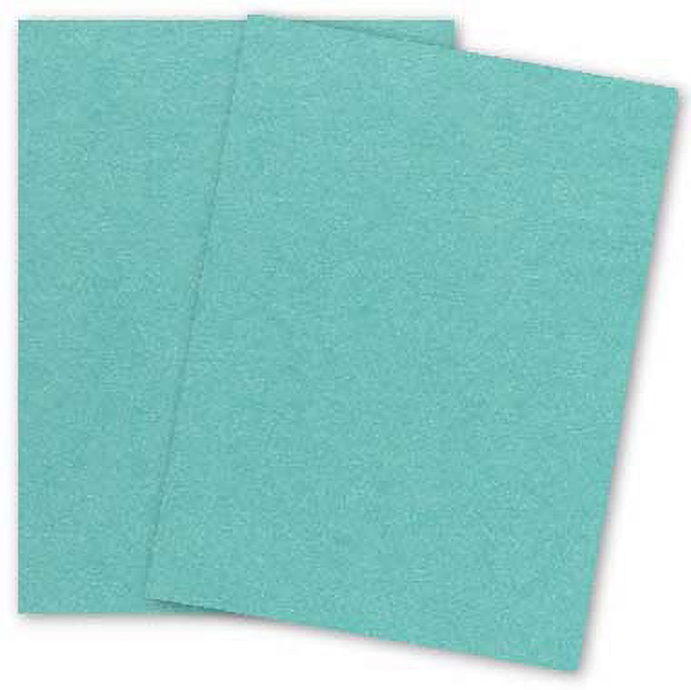 Metallic BLUE-GREEN LAGOON 8.5X14 (Legal) Paper 105C Cardstock - 150 PK -- Pearlescent 8-1/2-x-14 Metallic Card Stock Paper - Business, Card Making, Designers, Professional and DIY