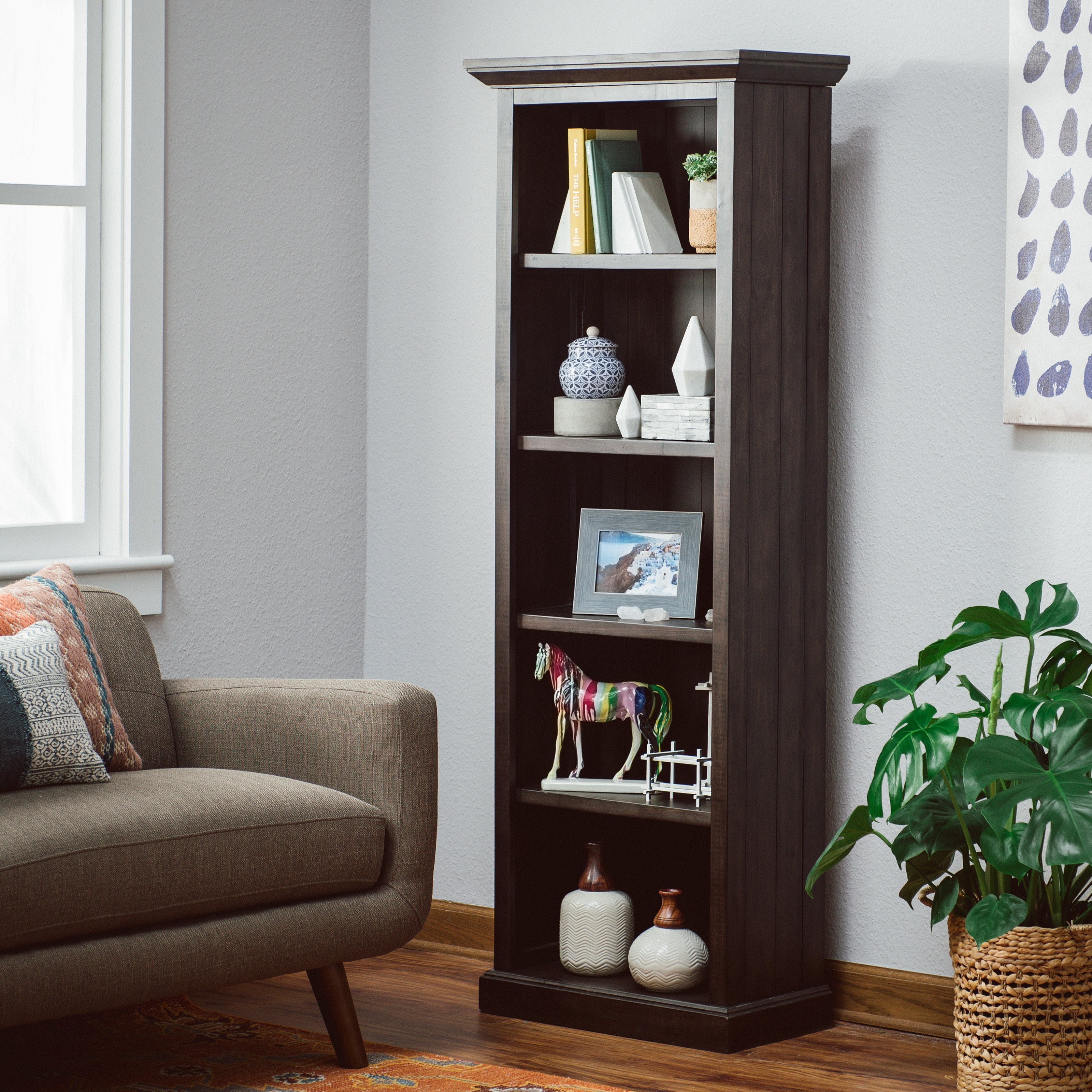 Belham Living Tacoma Small Folding Bookcase Weathered Gray Belham Living Tacoma Small Folding Bookcase Weathered Gray Com