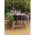 thumbnail image 3 of Outdoor Tablecloth with Umbrella Hole for Patio/Picnic/Party/Camping, Footballs Goal Waterproof Table Cloth Rectangle Table Cover Washable, Balls Sports Gaming Stadium Lights (60"x 120"), 3 of 9