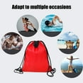thumbnail image 6 of Drawstring Backpack Sports Water Resistant String Bag Sport Gym Sackpack for Women Men Large,Red, 6 of 6
