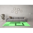 thumbnail image 3 of Ahgly Company Indoor Round Solid Emerald Green Modern Area Rugs, 3' Round, 3 of 4