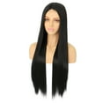 thumbnail image 4 of Wig with Bangs, Wigs for Women, Front Lace Wig Female Wigs Long Straight Chemical Fiber Wig, 4 of 5