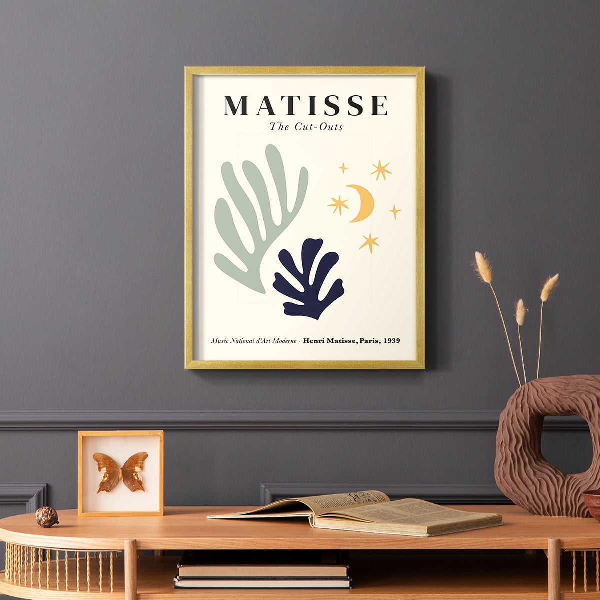Matisse CCCLXIX in Gold Solid Wood 8 x 10 Framed Print