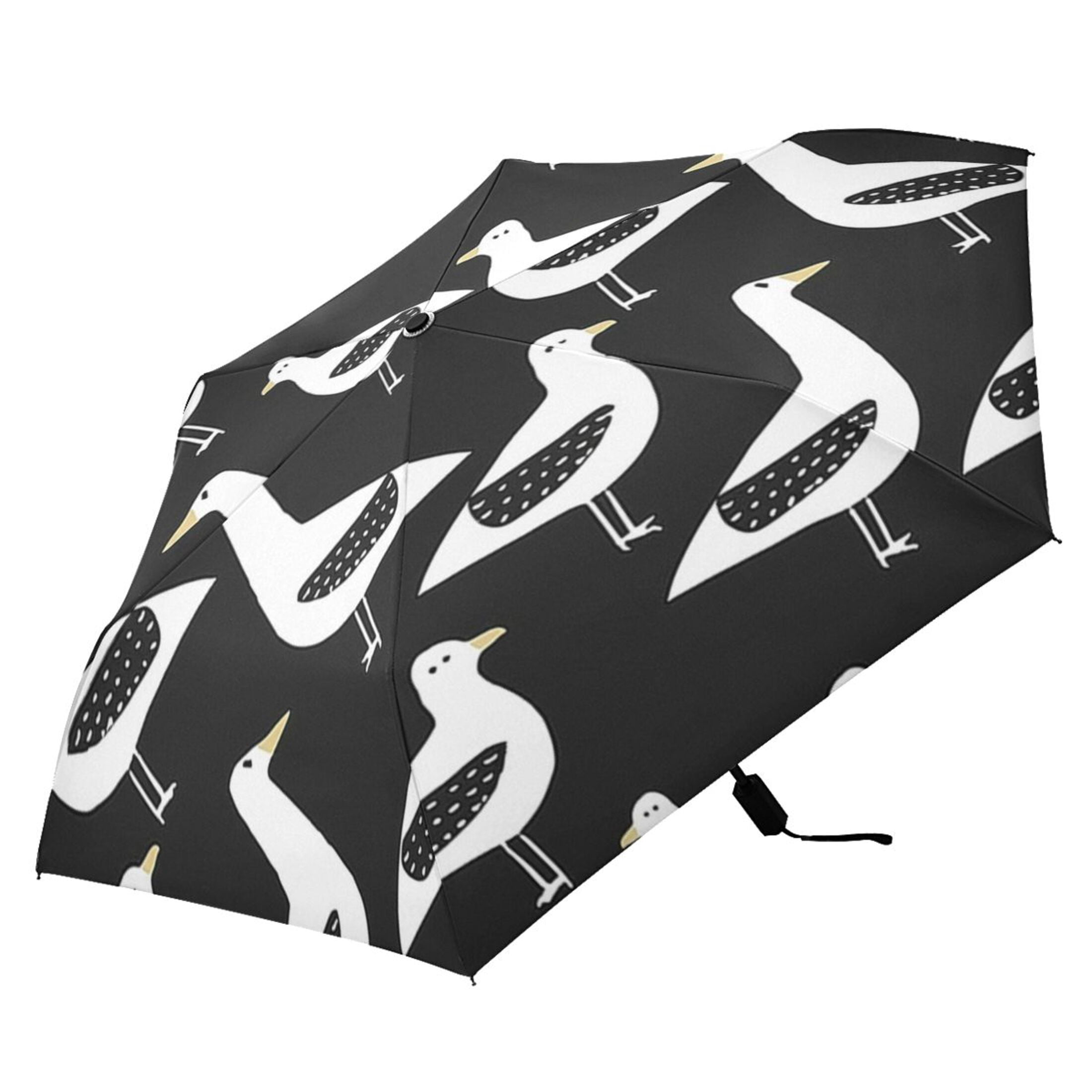 ALAZA Seagull UPF 50+ Compact Folding Umbrella for Rain Travel Umbrella Packable