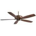 thumbnail image 4 of Kafe Ceiling Fan In Transitional Style 15 Inches Tall By 60 Inches Wide-Brushed Nickel Finish-Seashore Grey Blade Color Minka Aire Fans F696-Bnk, 4 of 7