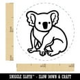 thumbnail image 2 of Koala Bear Sitting Self-Inking Rubber Stamp Ink Stamper - Blue Ink - Mini 1/2 Inch, 2 of 7