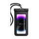 thumbnail image 2 of Funda impermeable para teléfono con compatibilidad táctil, cordón para natación, flotación, playa, actividades al aire libre, compatible con varios tamaños de teléfonos inteligentes, negro., 2 of 5