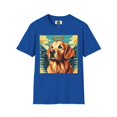 thumbnail image 6 of Golden Retriever Angel Unisex Softstyle T-Shirt, 6 of 11
