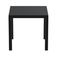 thumbnail image 2 of Luxury Commercial Living 31.5" Black Square Outdoor Patio Dining Table, 2 of 3