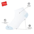 thumbnail image 5 of Hanes Girls Ankle Socks Value Pack, 6-Pack, Pure Comfort SuperSoft Ankle Socks for Infant and Toddler Girls, 5 of 6