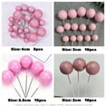 thumbnail image 6 of Dingrich 50Pcs Ball Cake Toppers Set - 4 Size Variety for Themed Parties, DIY Cupcake Inserts & Foam Balloons, Cake Supplies Decoration for Birthdays Party, Weddings - Pink, 6 of 7
