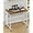 Rustic Brown and White, variant on 31.5" Modern Folding Computer Desk with Power Outlets, Wheels, Storage, Perfect for Small Spaces Black