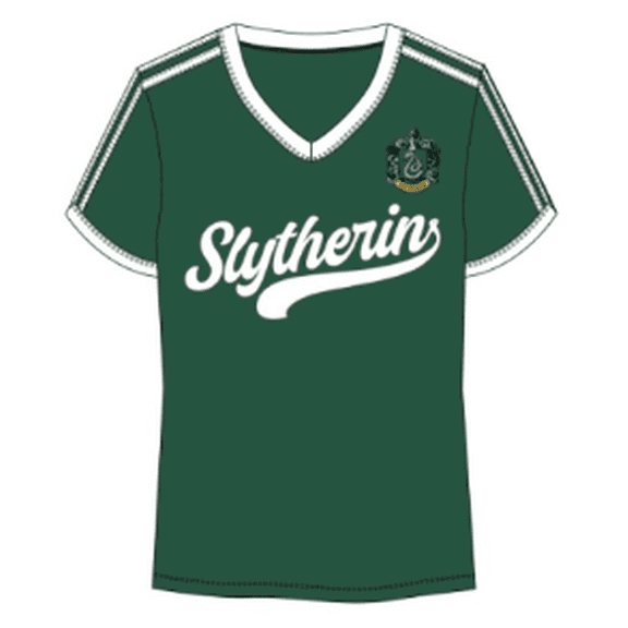 Harry Potter Slytherin V-Neck Baby Tee (Youth), XS to XL