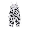 thumbnail image 5 of Tfken Jumpsuit For Girls Summer Sleeveless Graphic Comfy Casual Jumpsuit Daily Wear Kids Classic Clothes Size 2-3 Years Black, 5 of 9