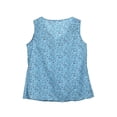 thumbnail image 4 of Musuos Women Summer Floral Loose V-Neck Sleeveless Wild Fashion Pullover Top, 4 of 7