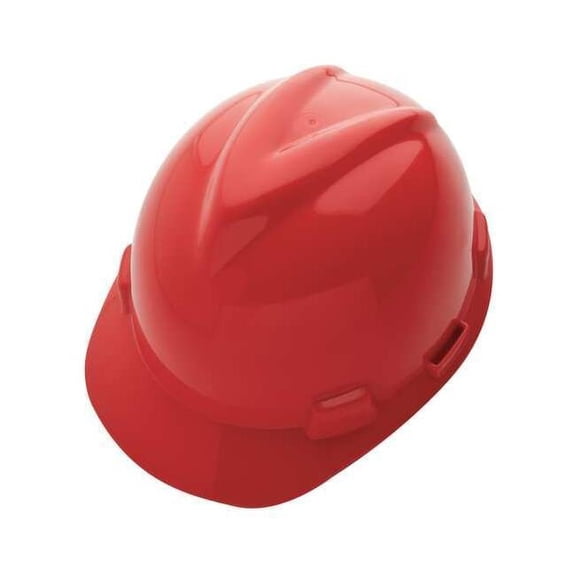 Msa Safety Hard Hat,Type 1, Class E,Ratchet,Red 10150223