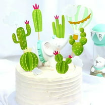 DecoPac from A Birthday Place Sweet Décor™ Edible Cake Decorations -  Succulents (10 Pieces)