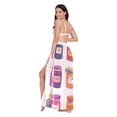 thumbnail image 3 of FORMRS Womens Long Sarong Beach Wrap Semi-Sheer Bikini Skirt Bathing Swimsuit Cover Up, Jam Jars, 3 of 7