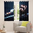 thumbnail image 5 of YST Solar System Curtains for Kids Ferret Blackout Curtains, Galaxy Planets Curtains & Drapes Psychedelic Nebula Celestial Bedroom Curtains, Animal Theme Window Treatments Black, 5 of 5