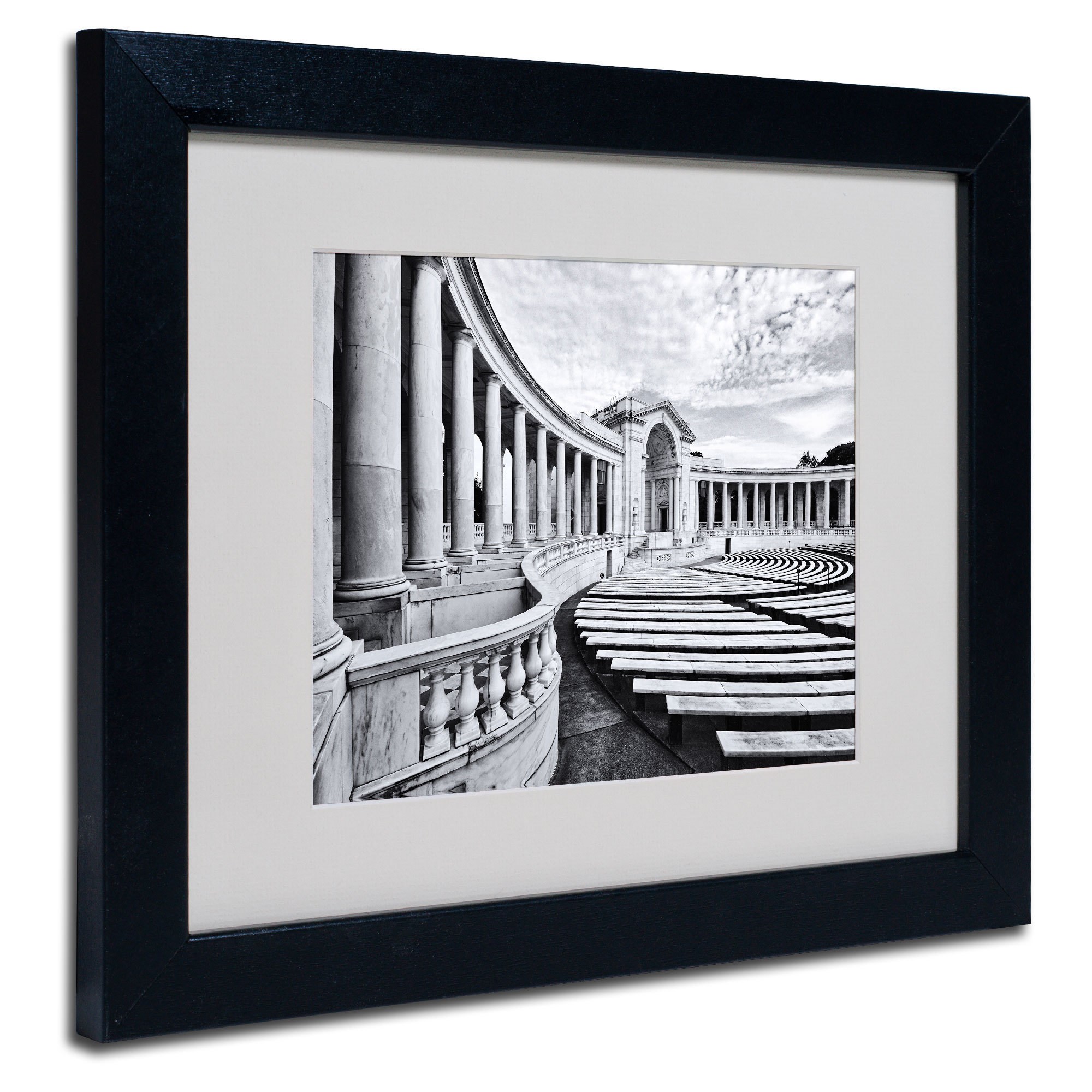 Trademark Fine Art "Arlington Cemetery" Matted Framed Art by Gregory O'Hanlon, Wood Frame