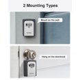 thumbnail image 4 of Puroma Lock Box, Large Key Lock Box Resettable Combination Code Lockbox, Portable Wall Mount Lockbox Waterproof Security Safe Box for Outside Outdoor Home, 4 of 8