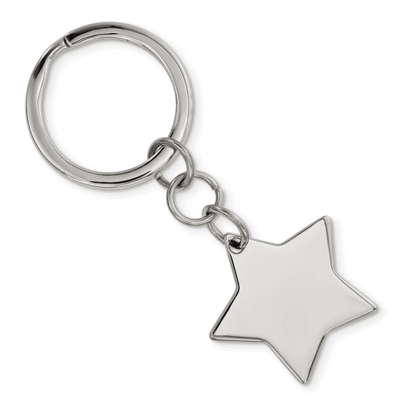 Stainless Steel Polished Star Key Chain