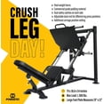 thumbnail image 3 of Powertec P-LP Leg Press, Adjustable, Black, for Full Lower Body Workout, 1000 lb Capacity, 79" x 36.60" x 54", 3 of 5