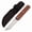 Vortex, variant on Tenable Foosa Fixed Blade Knife,3.06'' Rose Gold D2 Blade,Black Micarta Handle,G2020A1,with Sheath
