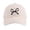 Beige, variant on Women's Fashion Baseball Cap with Decorative Bow Preppy Sun Visor for Outdoor Activities and Travel Accessories White One Size