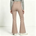 thumbnail image 5 of Girls Solid Casual Flare Leg Pants for Big Kids Mid Rise Full Length Back Pocket Stretch Fabric Everyday Bottoms, 5 of 8