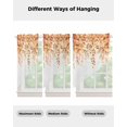 thumbnail image 4 of Orange Eucalyptus Leaves Swag Valances for Windows, Spring Floral Summer Botanical Rod Pocket Sheer Valances for Large Windows, Swag Toppers Light Filtering for Kitchen Living Room 2 Panels 36''x63'', 4 of 6