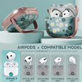 thumbnail image 2 of Funda para AirPods 4 Inesore Floral Green Daisy con kit de limpieza, 2 of 7