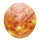 thumbnail image 4 of Glowing Self-adhesive Sun Wall Decal PVC Sun Wall Sticker for Living Room, 4 of 4
