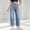 #H-Blue, variant on Wide Leg Jeans for Women Casual Baggy Fit Stretch Waist Trendy Pull On Denim Pants with Pockets,Blue,Size 2XL