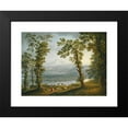thumbnail image 2 of Jakob Philipp Hackert 14x11 Black Modern Framed Museum Art Print Titled - A View Across the Volturno River Towards Alife, Piedimonte Matese, and the Matese Mountains Rising Beyond, 2 of 5